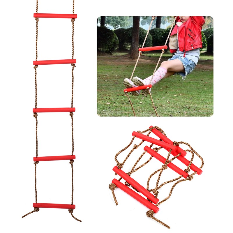 SixSection Children Climbing Ladder SingleEnd Rope Climb Ladders Toy Outdoor