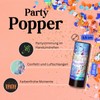8 x Party Poppers, 10 cm with Confetti and Streamers