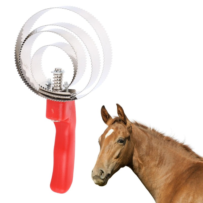 Reversible Stainless Steel Curry Comb,Stainless Steel Shed Comb Shedding Blade