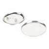 100 Set Pin Back Button Parts Blank Smoothing Metal Durable
