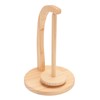 Yarn Holder Easy Installation Stable Structure Rotatable Wooden Yarn Ball