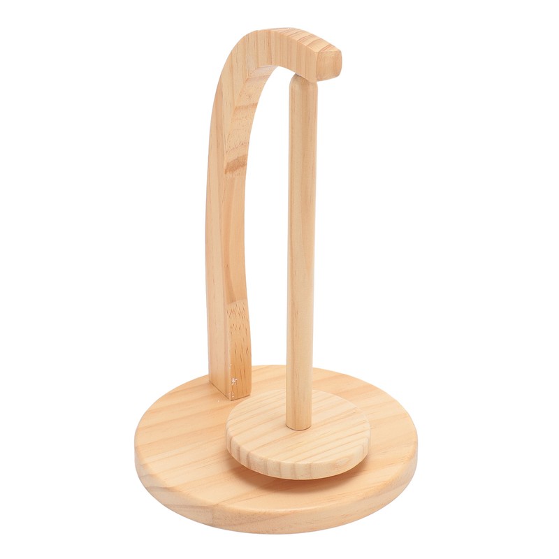 Yarn Holder Easy Installation Stable Structure Rotatable Wooden Yarn Ball