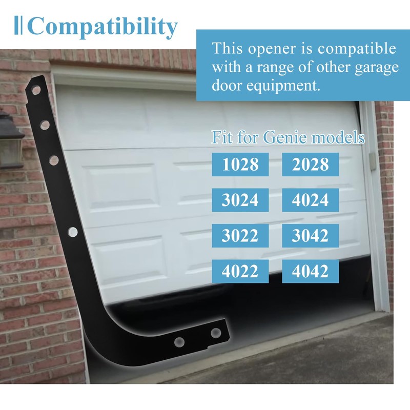 Garage Door Opener Arm, Fits Most Popular Models (Curved)