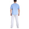 Sleepdown Men's Striped Pyjamas Set Pajama, Blue Grey, S