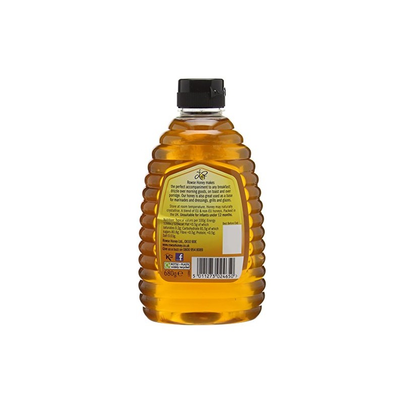 Rowse Pure & Natural Honey, 680g (Package may vary)