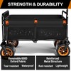 Highpro Heavy-Duty Folding Beach Cart with Extra Large 150L Capacity,