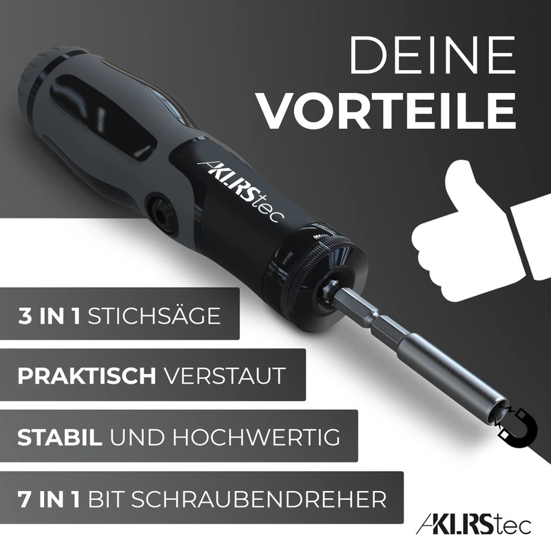 KLRStec Professional Multitool 2 in 1 - bit Screwdriver Set