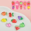 BAIYIYI 100PCS 3D Nail Charms Fruit Resin Nail Art Charms