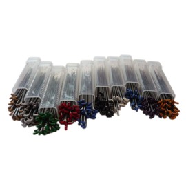 Heidifeathers 30 Mixed Felting Needles - 10 Colour Coded Different types - Triangular, Star, Reverse and Twisted Needles