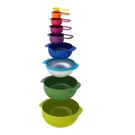 Joseph Joseph Set Bowl Coladores De Cocina Y Tazas Medidoras 9 Pzas Jj-047