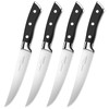 OAKSWARE Steak Knives, Non Serrated Steak Knife Set of 4,