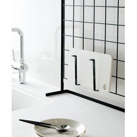 Yamazaki Kitchen Rack, Horizontal Stove Rack, Freestanding Mesh Panel for Kitchen, Tower