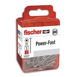 fischer 560653 Screws FPF-ST Wood Screw Box 4.0 x 30 Grey