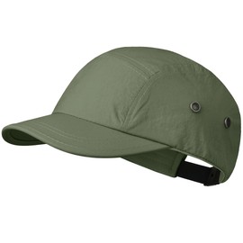 Croogo Short Brim 5 Panel Hat Quick Drying Baseball Cap for Men Women Lightweight Breathable Sports Hat Solid Color Dad Hat,Green-BSSD2547