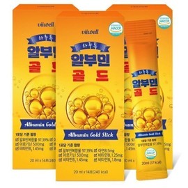 Albumin Liquid Stick Drinkable High Content Egg White Vitamin B Arginine 14 Packets 3 / 알부민 액상 스틱 마시는 고함량 난백 비타민B 아르기닌 14포 3개