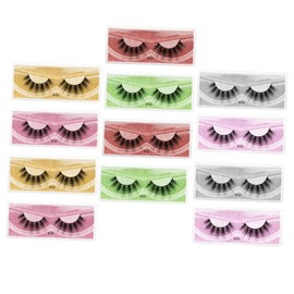 FOMIYES 12pairs Vivid False Eyelashes Natural Look Grafting Lashes for Makeup for Photography Parties Everyday Use Includes Styles