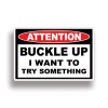 215_Decals Buckle Up Warning Sticker Decal OEM JDM Visor Car