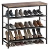 INGIORDAR Shoe Rack Organizer 5 Tier Metal Organizer Shelf with