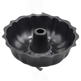 Winco - Molde estriado de acero al carbono aluminio antiadherente de 25,4 cm