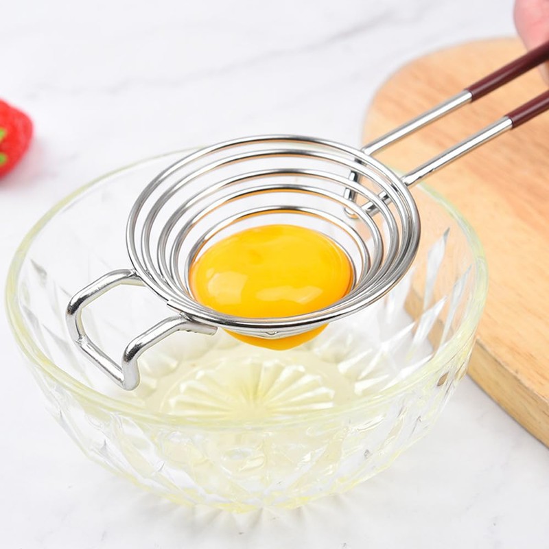 Pack of 2 Egg Separators, Egg Yolk Separator, 304 Stainless