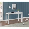 Ameriwood Home Large Parsons 2-Drawer Computer Desk, White