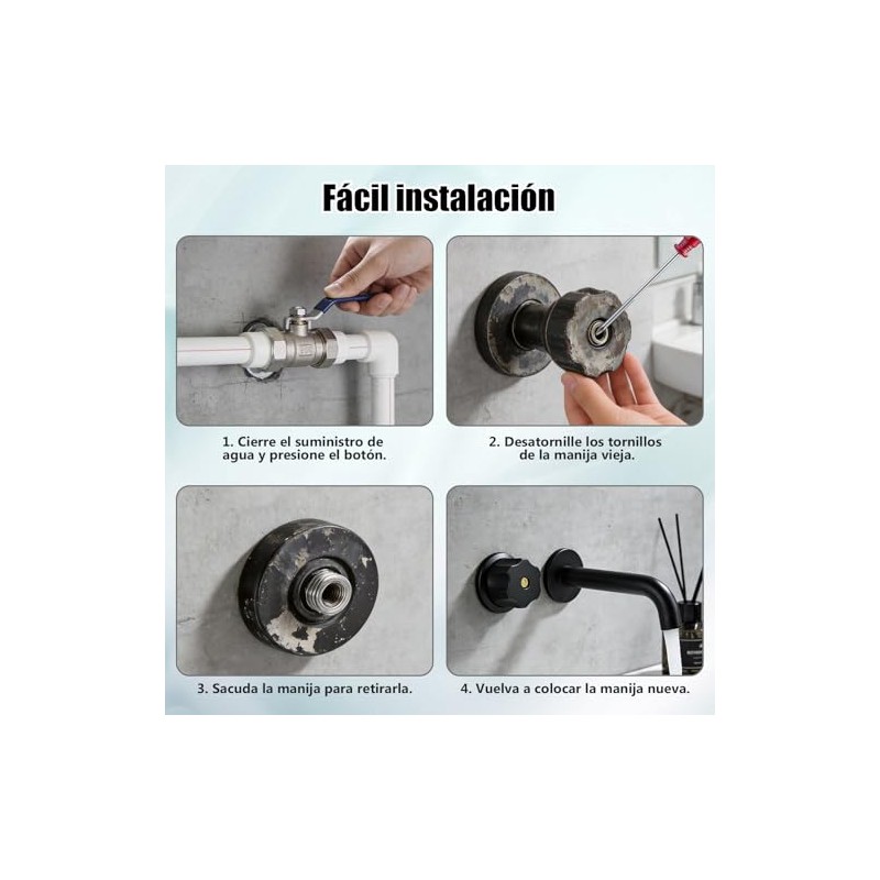 Manerales Alfa para Regadera Queen Standar Plateado Mate Hexagonales