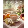 TeeLux Decaf Peach Ginger Black Tea, Decaffeinated Black Tea Flavored