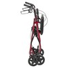 Drive Medical Aluminum Rollator Fold Up and Removable Back Support,