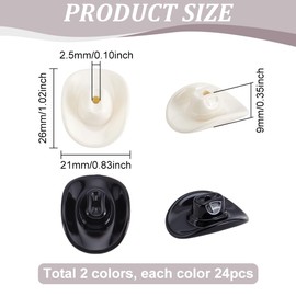 PH PandaHall 48pcs Acrylic Cowboy Hat Charms Beads,26mm White Black Western Cowboy Hats Beads Small Dangle Charms Pendants for Jewelry Making and DIY Craft Necklace Earrings Keychain Hanging Ornament