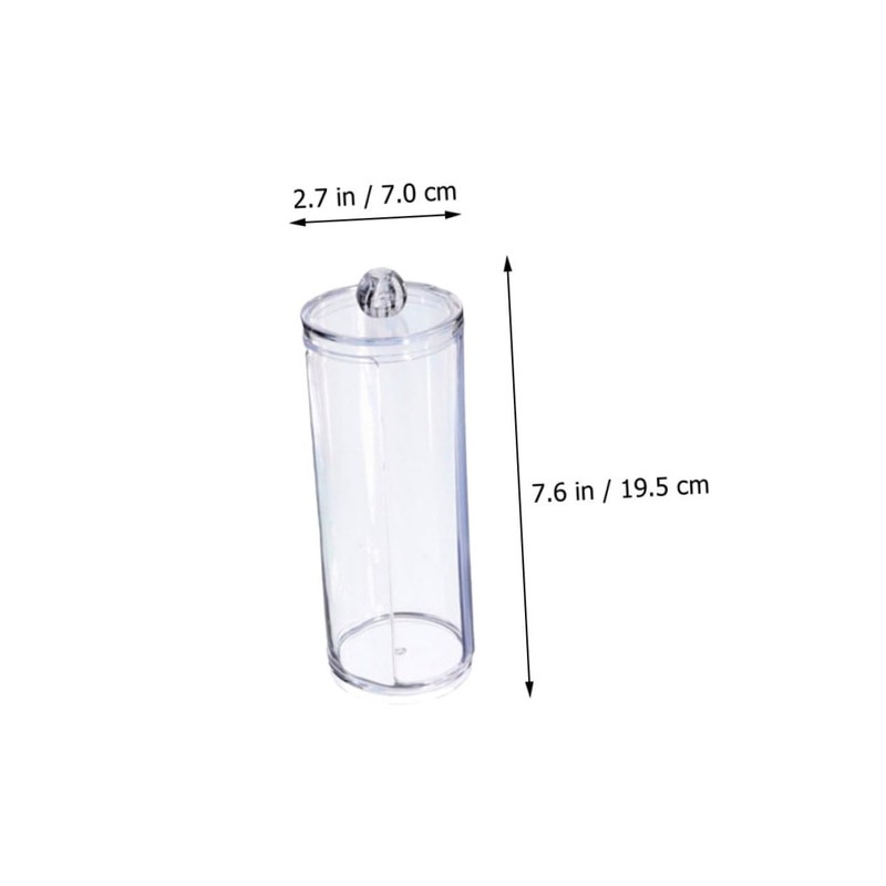 Vaguelly 2Pcs Cotton Swab Organizer Desktop Storage Box for Makeup