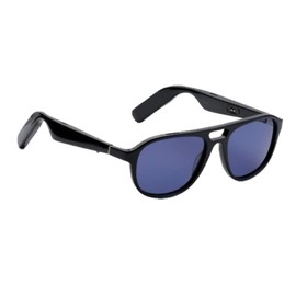 Nautica Commander Smart Sunglasses for Men & Women - Wireless Smart Glasses with Open Ear Speakers and Microphone, Polarized UV400 Lenses - Black, Navy Blue (Standard)
