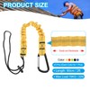 MECCANIXITY Retractable Tool Lanyard 2ft with Single Aluminum Buckle and