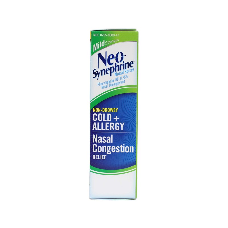 Neo-Synephrine Nasal Spray, Mild Formula, .5-Ounce Bottles (Pack of 4)