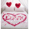 ValueBargain Pink Rose Petals, 200Pcs Artificial Fake Rose Petals for