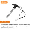QUARKZMAN Pack of 2 T-Handle Locking Pins, 10 mm x