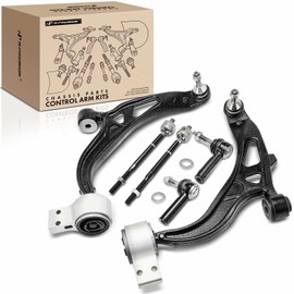 A-Premium Set of 6, Front Lower Control Arm, Inner Outer Tie Rod End, Compatible with Ford Explorer 2011-2017, Police Interceptor Utility 2013-2016