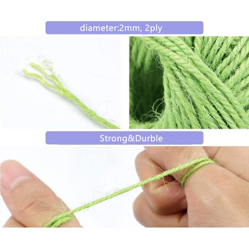 2 Pack Twine String Garden String, 100 M x 2