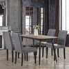 Yaheetech Set of 4 Dining Chairs Faux Leather High Back