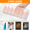 Toyvian Trading Cards Shelves Plastic Storage Box Card Holder with