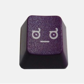 Purple LOD(Look of Disapproval) Novelty Doubleshot Cherry MX Custom Keycap