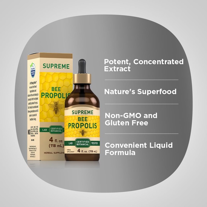 Piping Rock Bee Propolis Extract Tincture | 4 Fl Oz