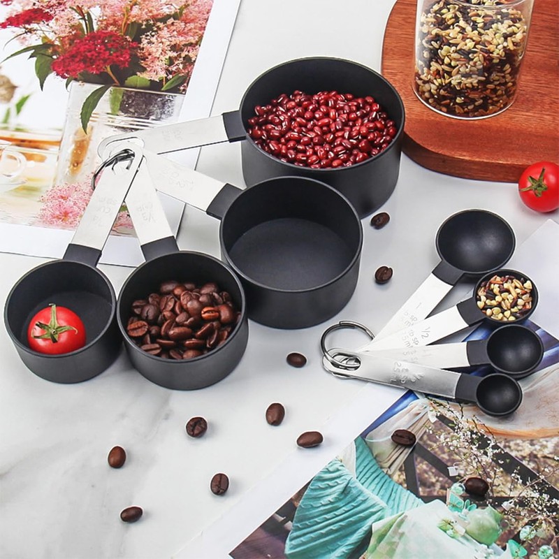 8 Pcs Kitchen Measuring Spoon Baking Nesting Measuring Cups Measuring