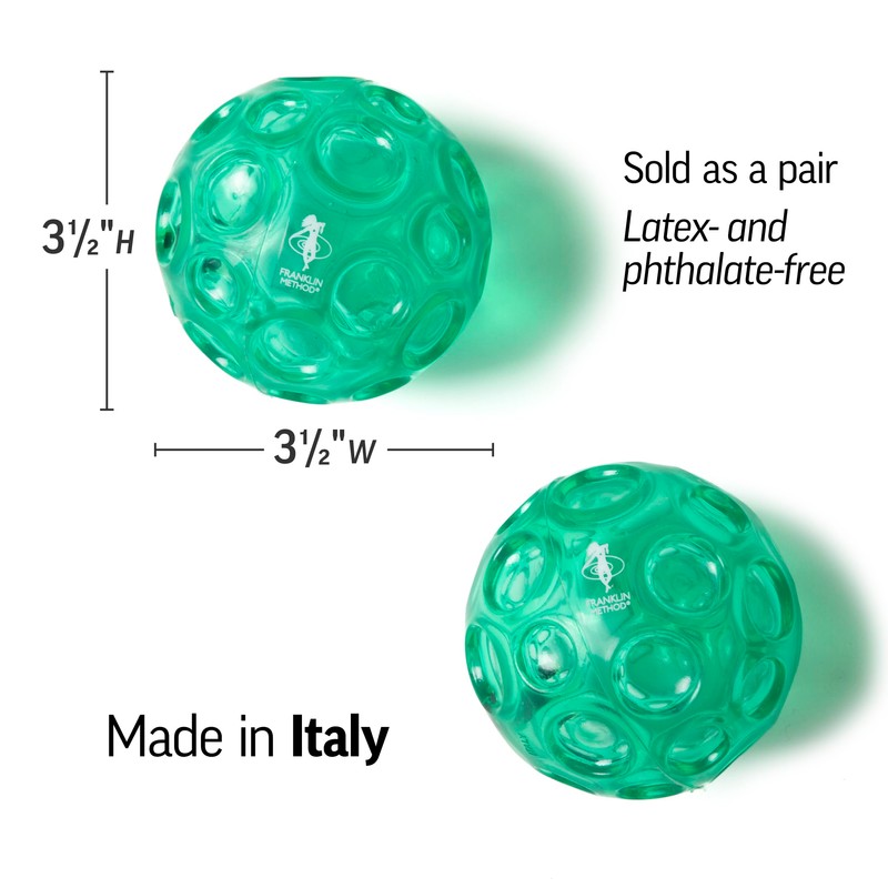 OPTP Franklin Method Textured Ball Set - 2 Inflatable Massage