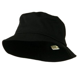 e4Hats.com Big Size Cotton Blend Twill Bucket Hat - Black XL-2XL