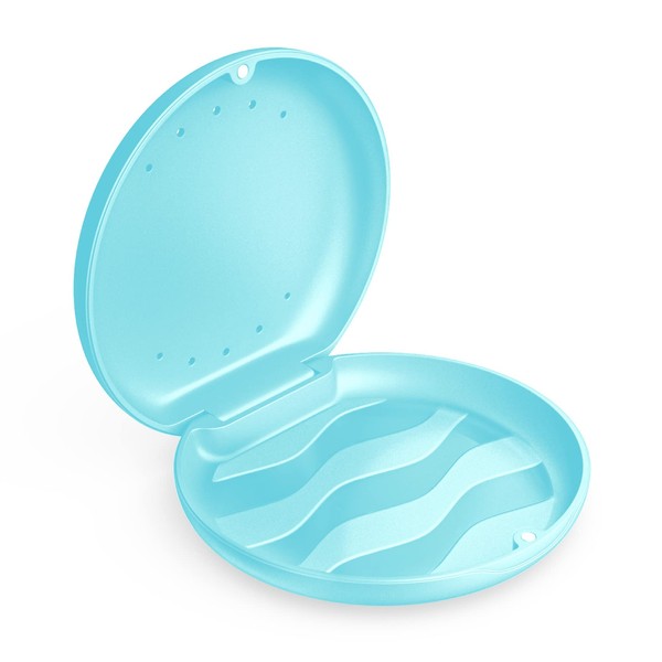 Annhua Orthodontic Dental Case, Blue Mouth Guard Case for Invisible