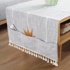 LAVSHOME Modern Coffee Table Cloth Cover with Storage Pockets on