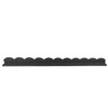 Playsafer L Shaped Flexible Rubber Scalloped Edger for Lawns Landscaping
