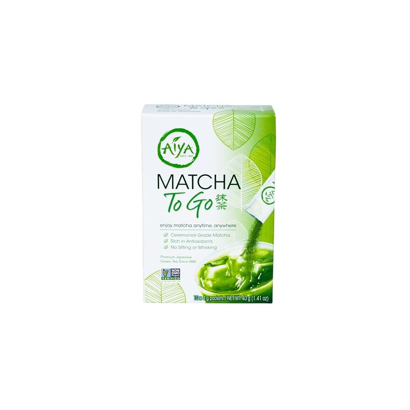 Aiya Matcha To Go - Ceremonial Grade Pure Green Tea