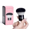 M1 Kabuki Makeup Face Brush, Soft Synthetic Bristles, Compact, Versatile,