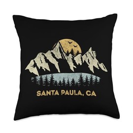 Santa Paula California Mountain Sunset Sunrise CA Throw Pillow